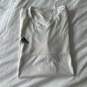 Adidas athletic climacool white workout gym shirt mens size XL